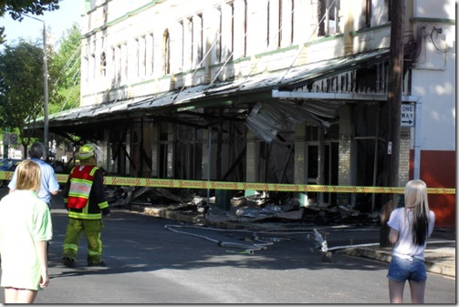 Byron Arcade after fire Jan 2010 2.