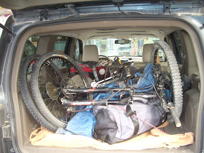 ...and Kandil and Neals bikes + more gear in Neals Jeep..