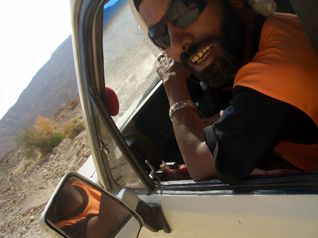 So, we got our permit and after a long drive made it to the top of one of the mountains to start the first day of our adventure. Despite the delay, Mossalam, our guide (pictured) radiated a contagious reassurance that everything is on scheduele. You cant help but trust this ever-smiling face.