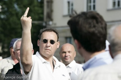 09.06.10, Lublin, Prowokacje Palikota na wiecu Jarosława Kaczyńskiego