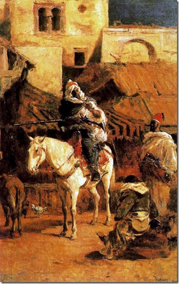 Fortuny - caballo árabe en tánger Fortuny - caballo árabe en tánger