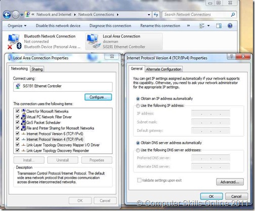 Network Internet Connection Settings Network Internet Connection Settings
