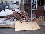 Brick to be reused in the new home 2/24/10