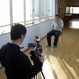 The crew from We All Japan conducting interviews