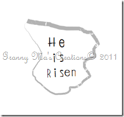 He Is Risen tombstone