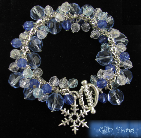 blue winter bracelet