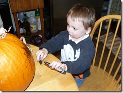 carving a pumpkin 008