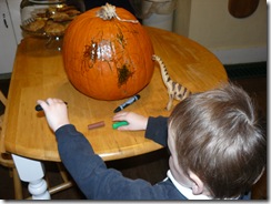 carving a pumpkin 006