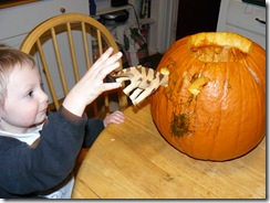 carving a pumpkin 020