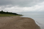 The beach and Lake Huron