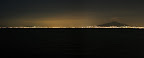 Mt. Vesuvius at night panorama