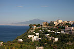 Vico Equense with Naples and Mt. Vesuvius in the background