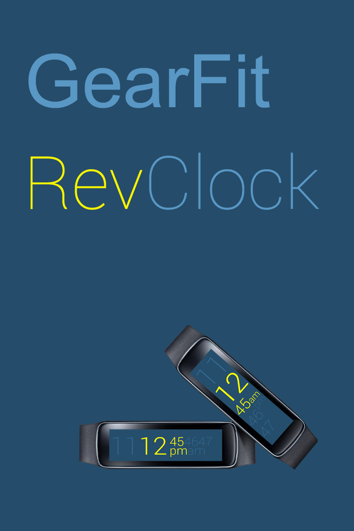 Android application Gear Fit Revolution Clock screenshort