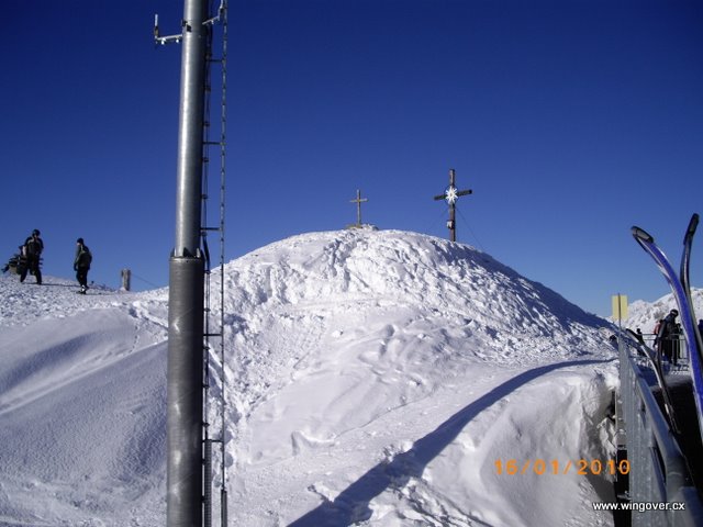 Lyžování Rakousko. Horbergjoch.
