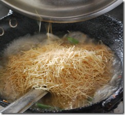 boil water,add semiya