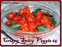 crispy spicy veggie 65