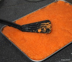 spread in a tray