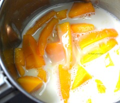 Mango,condensed milk,milk