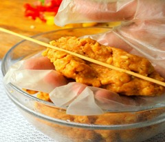Stick to skewer