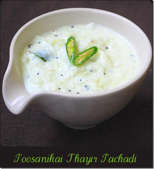 ashgourd-poosanikkai thayir pachadi