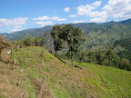 Mountains around the valley we worked at