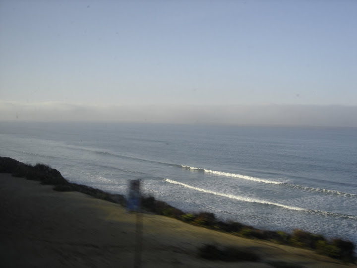 Surf View from Coaster, North of Torry Pines