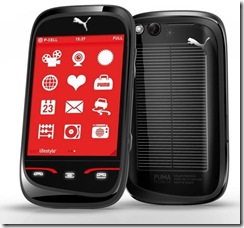 Celular Puma com painel solar
