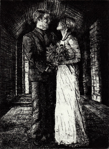 Amber Hunt intaglio print