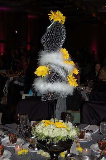 Yellow and Black centerpiece