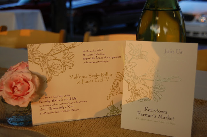 Farmers Market wedding invitation