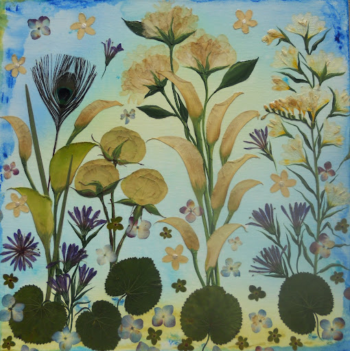 Bouquet preservation canvas painting CurlyArt