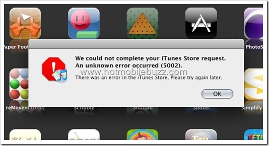 itunes8 error 5002