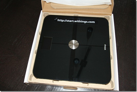 Withings WiFi Scale Box Opened and Uncovered