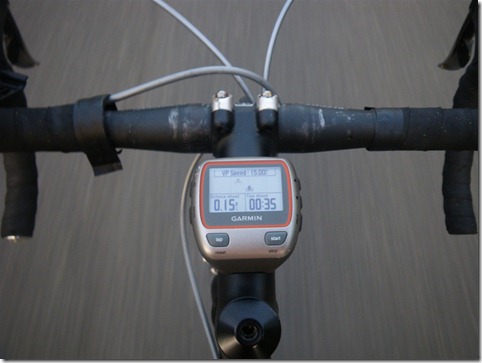 Garmin 310XT - Virtual Partner while cycling