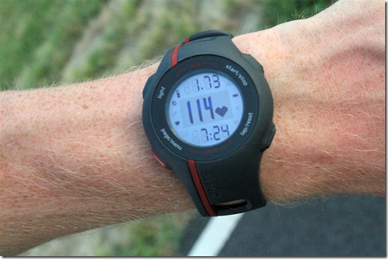 Garmin Forerunner 110 Running data fields