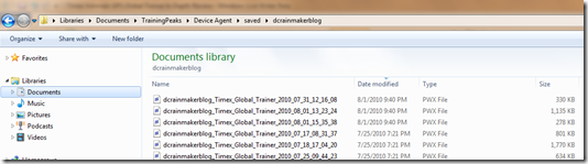 Timex Global Trainer PWX Files