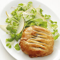 Mushroom Pies with Pear Salad