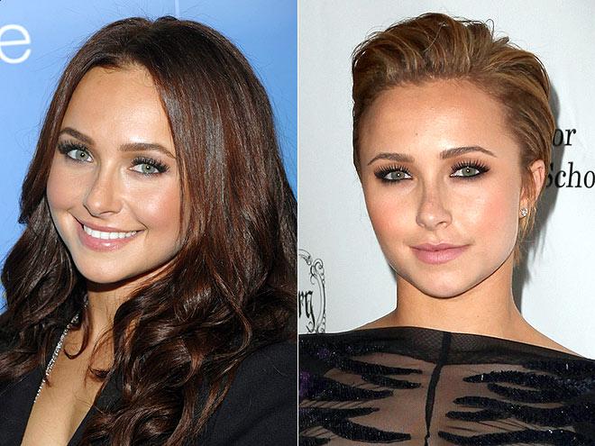 Hayden Panettiere’s new pixie haircut slick back 2011