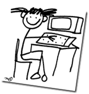 girl at computer