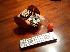 $10 cardboard robot w/ remote