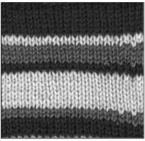 A different arrangement of colors on the same stripe pattern.