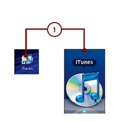Launch iTunes by double-clicking its application icon,choosing it on the Windows Start menu,
