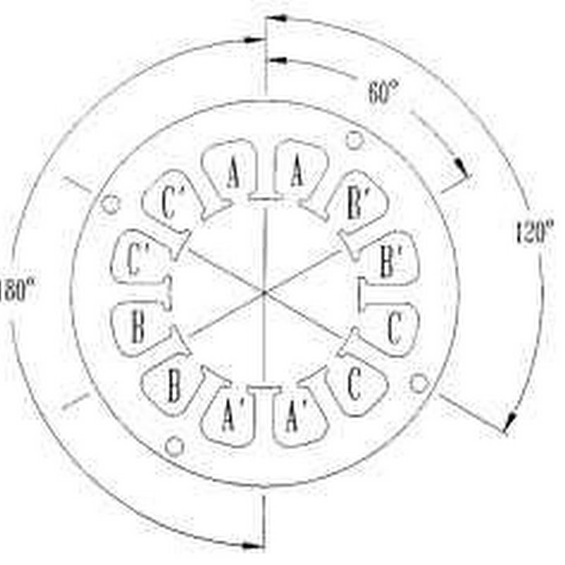Motor Stator Winding Diagram