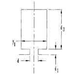 Flat-bottom slot, shape A. Flat-bottom slot, shape A.