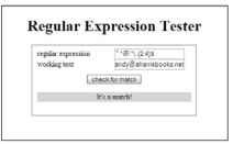 This tool allows you to test regular expressions.