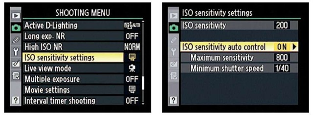  You can set limits for Auto ISO override.