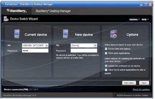 blackberry desktop manager does not detect device