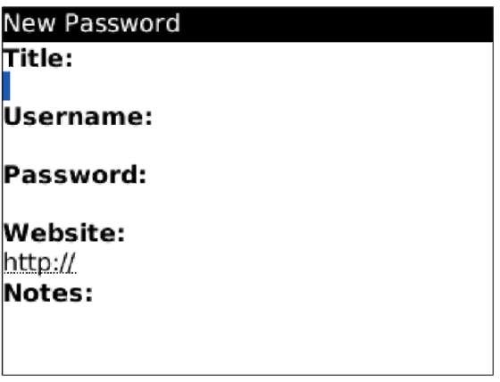 Set your password here.