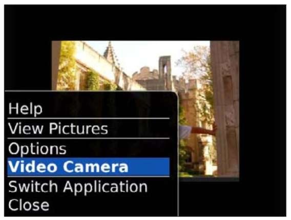 Toggle to Video Camera mode here.