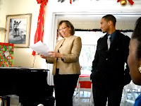 Lois Pitter Bruce with Elijah Harris (Long Beach State)